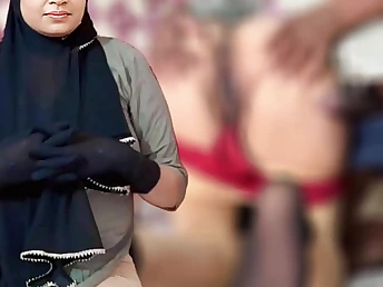 My stepsister's Muslim roommate Sonu moans painless Tracker pounds her from behind