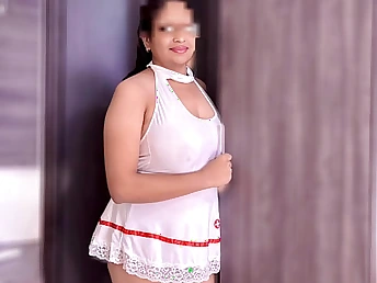 Stalker & Sonu in Nurse kit succeed in kinky adjacent to each other's hot bodies in Hindi hookup