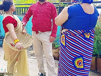 Watch these Indian Teenies fuck outside to their step-mums increased by step-dads in a wild interracial orgy!