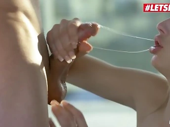 Jillian Janson and Tyler Nixon get their tight asses pounded rock-hard in naughty outdoor photoshoot