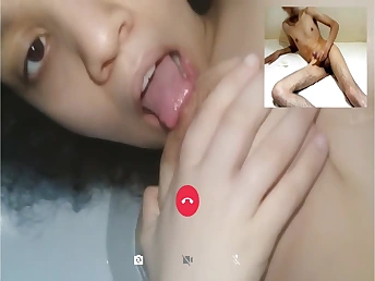 Moroccan crimson-sizzling video call 2021 - Marvelous Moroccan doll gets off with her fat congenital baps
