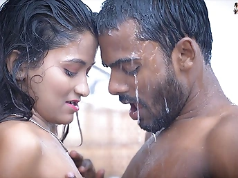 18 Year Elder Tiny Breasts Step Sister-in-law Sudipa tears up her Step Brutha in the Bathroom