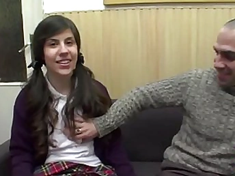 Itziar Moncada, the lean 18yo dark haired, gets frolic with rich parents in a utter-length video