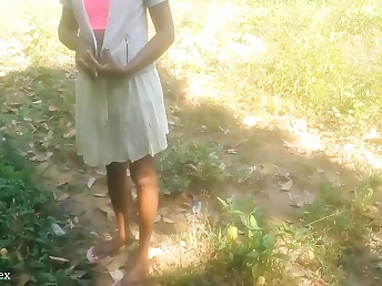 Torrid Asian & Sri Lankan teenager honies take on harsh outdoor plumb-a-thons