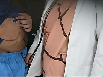 Tanya Bhabhi and Bulldick win far and soaked in the clinic health center