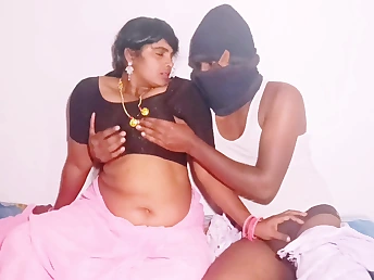 Stepmom Telugu Hot Silk fucks stepson-in-law's fat phallus relating to exclusive hardcore action