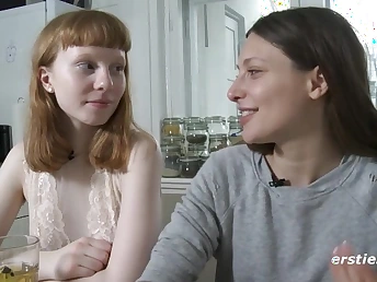 Bonnie & Talia's fur masked ukrainian cooter gets ate & finger-tickled in the matter of super-steamy rub in session