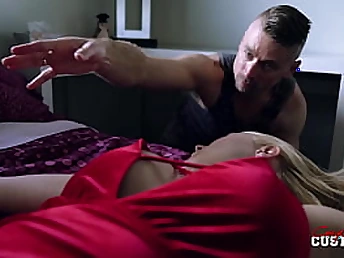 Vanessa Cage in Will-less Daughter-In-Law Massaged by Step Daddy after a Night of Partying