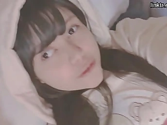 Cutie young gal touching her lil' vagina - hana lily