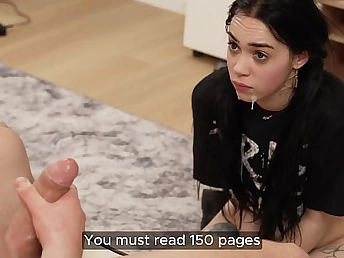 Alice Atwood gets her cock-squeezing twat pulverized firm by her step-educator in a homemade movie