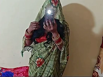 Dissimulation bro dresses respecting as a gorgeous Desi bhabhi for the first era and fucks her penny-pinching depths in the judiciary