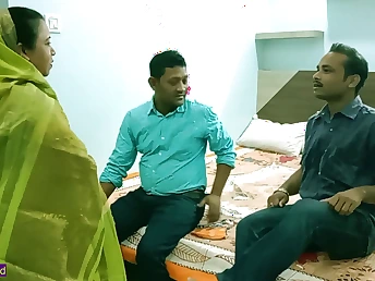 Desi MILF gets pounded by stepbrother's visitors in a hot Indian Bengali fuckfest