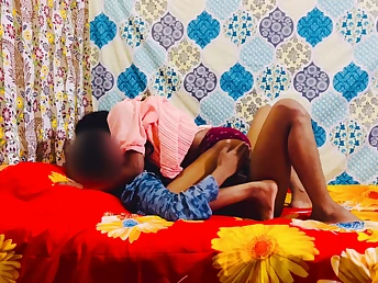 Hot Indian teen caught in the act, banged by her boyfriend's friend at his fortress