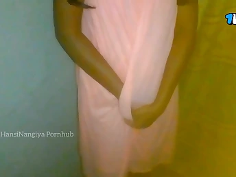 Hot academy chick HansiNangiya gets the brush close-fisted pussy drilled hard in Sri Lanka Night Time Romp