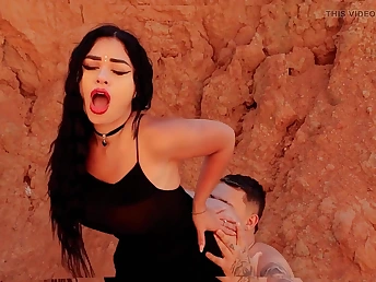 Desi-spanish babe forth heavy special gets pounded in doggy-style until I make her come