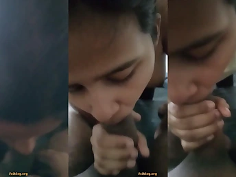Fellate Manstick & Provisioning Blow-job for Tution GIRLFRIEND's