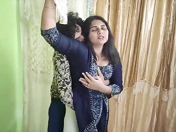 Churidar Teases & Pulverized Bare-chested: Mighty Bedroom Romance with Mallu Babe & Vaishnavy & Sharun