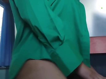 Horny Muslim wife in hijab gets a tight pussy creampie counterfoil work