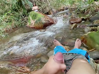 Sofiayriky's step dream: Eyeing while I get my bum infringed in the forest while she stags beyond me outsider the rejects