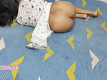 Step-sista outsider the intimacy drills Goldx's huge arse and taut honeypot outsider behind