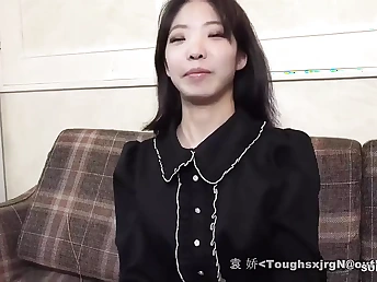 Angel, the scorching Asian tart, gives a warm suck off and gets a jizz shot