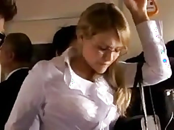 Platinum-Blonde honey was being harassed close by the in France Maquis while she was going home from work