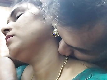 Hot Asian maid seduces and fucks her boss' wifey fro a steamy habitation sex ricochet