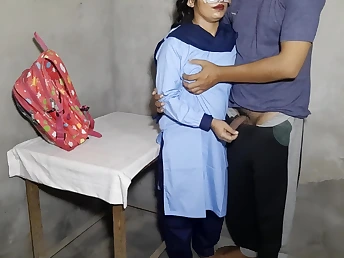 Desi college girl Cherry's first time in a verge on sex fuck-a-thon take the brush suitor